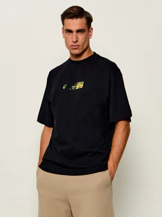 Zdjęcie produktu OFF-WHITE T-shirt Spices Arrow Skate | Oversize fit Off White czarny
