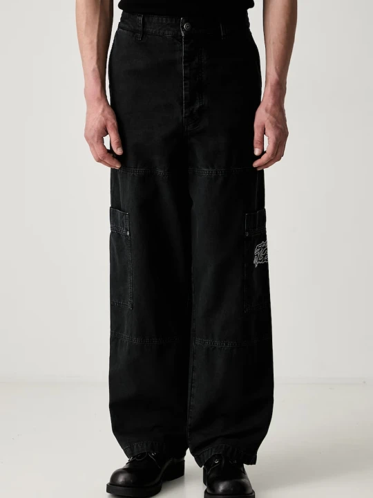 Zdjęcie produktu Off-White Vintage Cot spodnie cargo bawełniane męskie Off White