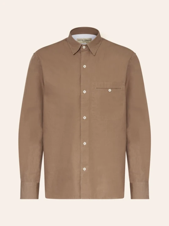 Zdjęcie produktu Officine Générale Koszula Lniana Benoit Slim Fit braun BRĄZOWY
