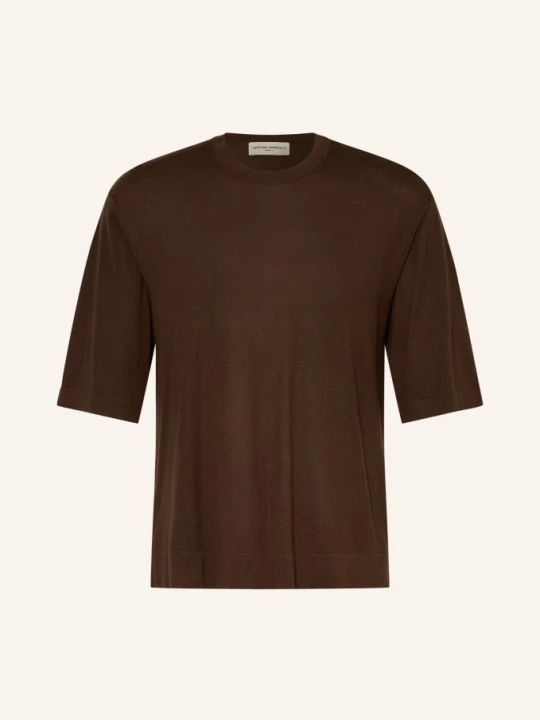 Zdjęcie produktu Officine Générale T-Shirt Z Lnu braun CIEMNOBRĄZOWY