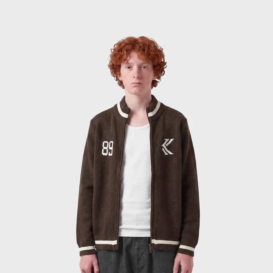 Zdjęcie produktu OG K Knit Zip Cardigan Junior brown Karl Kani