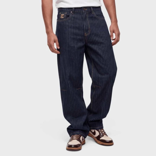 Zdjęcie produktu OG Pinstripe Relaxed Baggy Jeans Karl Kani niebieski
