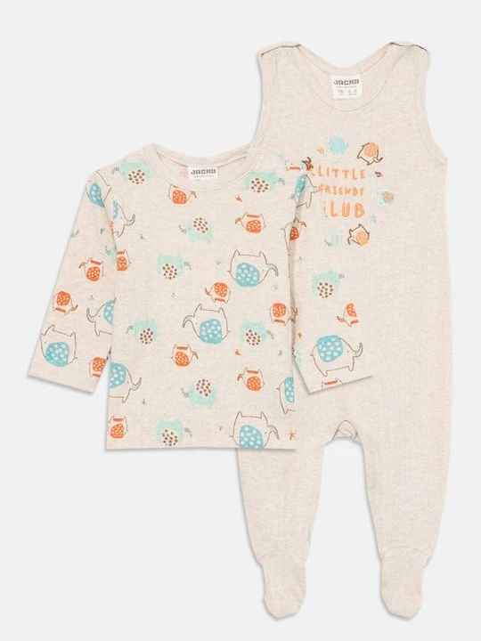 Zdjęcie produktu Ogrodniczki Jacky Baby piaskowy