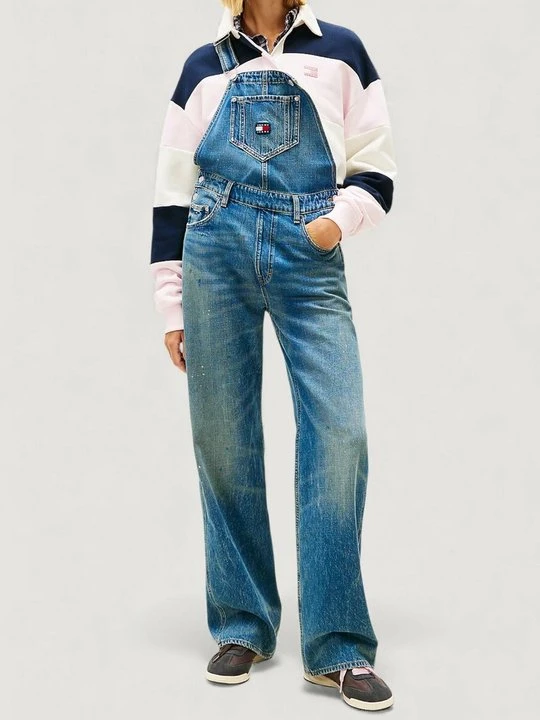 Zdjęcie produktu Ogrodniczki Tommy Jeans niebieski denim
