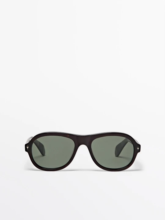 Zdjęcie produktu Okulary Aviator - Brązowy - Massimo Dutti - Male