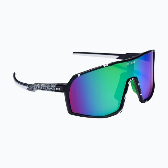 Zdjęcie produktu Okulary przeciwsłoneczne Aztron Thunder metalblack / white / polarizedgreen / twilightmirr / grey