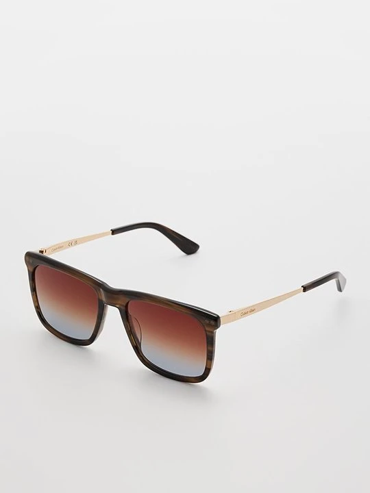 Zdjęcie produktu Okulary przeciwsłoneczne Calvin Klein ciemnobrązowy