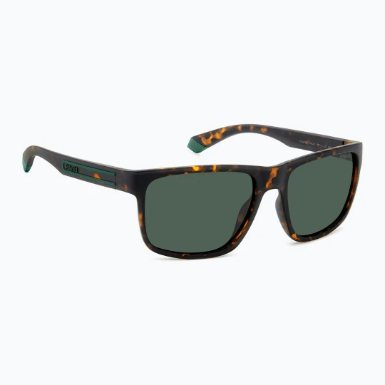 Zdjęcie produktu Okulary przeciwsłoneczne męskie Polaroid PLD 2157 / S matte brown havana / green polarized