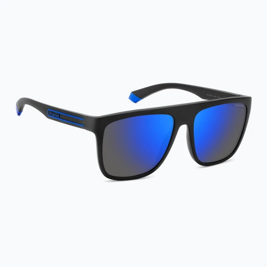 Zdjęcie produktu Okulary przeciwsłoneczne męskie Polaroid PLD 2162 / S matte black blue / blue mirror polarized