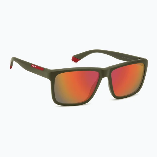 Zdjęcie produktu Okulary przeciwsłoneczne męskie Polaroid PLD 2164 / S military green / red multilayer polarized