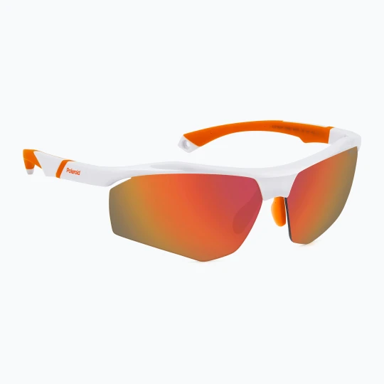 Zdjęcie produktu Okulary przeciwsłoneczne męskie Polaroid PLD 7055 / S white / red multilayer polarized high contrast