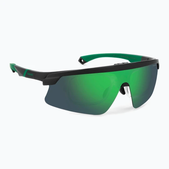 Zdjęcie produktu Okulary przeciwsłoneczne męskie Polaroid PLD 7056 / CI / S matte black green / greygreen mirror polarized