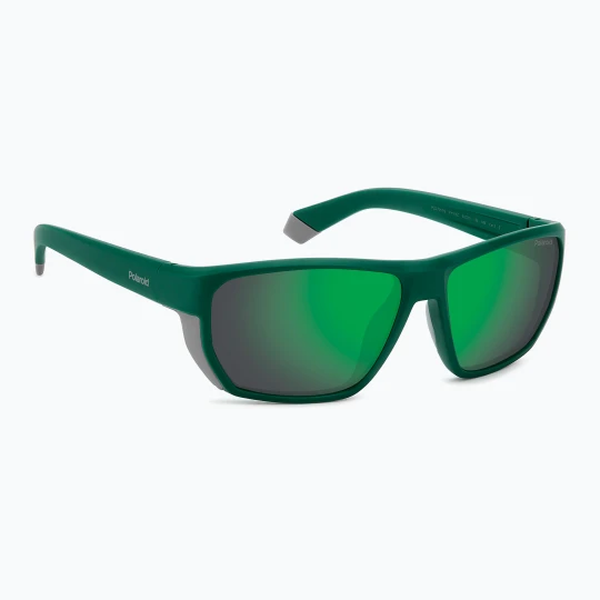 Zdjęcie produktu Okulary przeciwsłoneczne męskie Polaroid PLD 7057 / S matte teal / greygreen mirror polarized