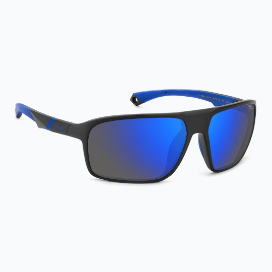 Zdjęcie produktu Okulary przeciwsłoneczne męskie Polaroid PLD 7058 / S matte black blue / blue mirror polarized hc