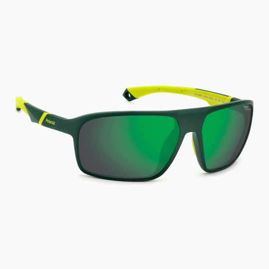 Zdjęcie produktu Okulary przeciwsłoneczne męskie Polaroid PLD 7058 / S matte green / green mirror polarized high contrast