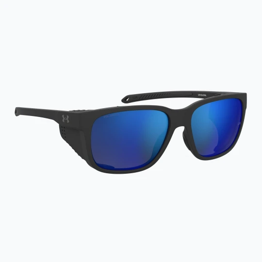 Zdjęcie produktu Okulary przeciwsłoneczne męskie Under Armour Glacial matte black/grey blue mirror silver polarized o