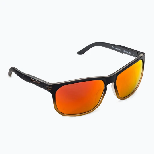 Zdjęcie produktu Okulary przeciwsłoneczne Rudy Project Soundrise black fade bronze matte / multilaser orange Brązowy