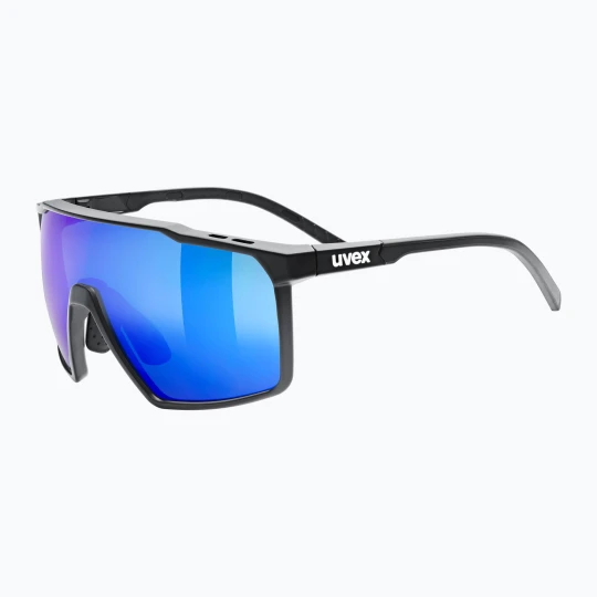 Zdjęcie produktu Okulary przeciwsłoneczne UVEX Mtn Perform S black matt / mirror blue