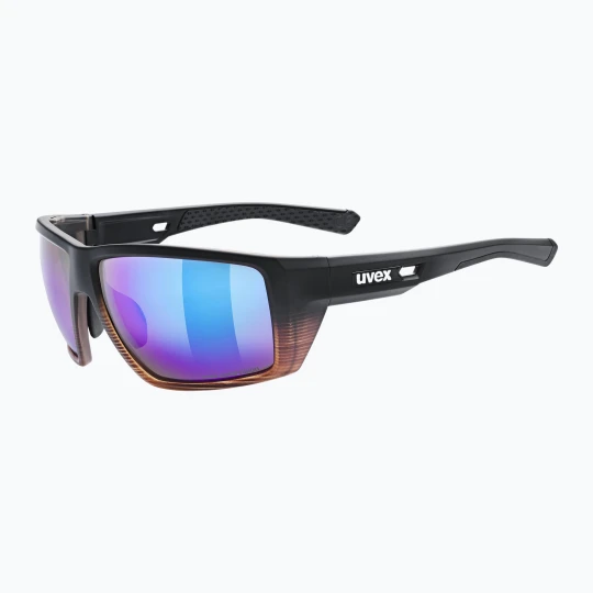 Zdjęcie produktu Okulary przeciwsłoneczne UVEX Mtn Venture CV black demi matt / mirror blue
