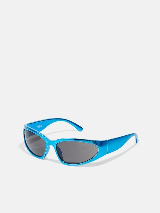 Zdjęcie produktu Okulary przeciwsłoneczne Zign By Zalando metaliczny niebieski