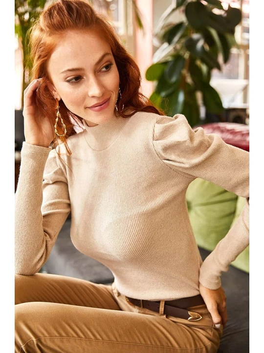 Zdjęcie produktu Olalook Koszulka w kolorze beżowym rozmiar: onesize