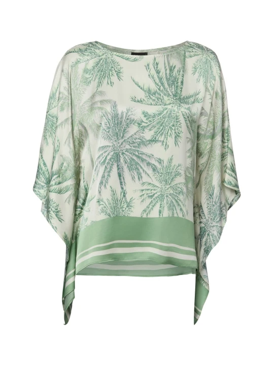Zdjęcie produktu .Oliver BLACK LABEL bluzka typu kaftan Kobiety wiskoza zielony | wielokolorowy s.Oliver