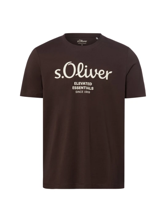 Zdjęcie produktu .Oliver koszulka Mężczyźni Bawełna (100%) brązowy s.Oliver
