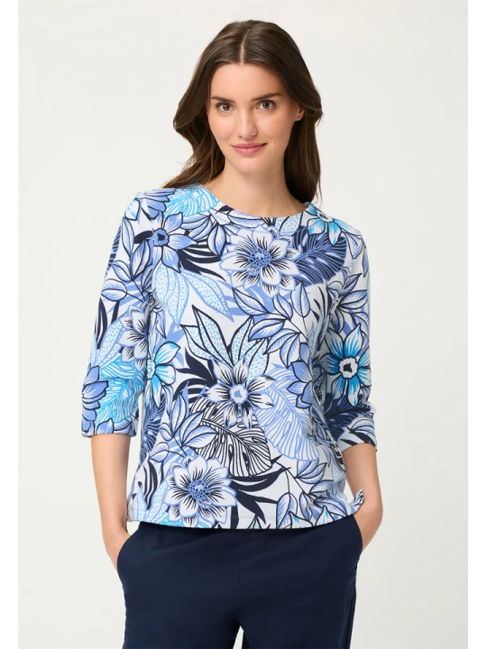 Zdjęcie produktu Olsen Bluza w kolorze granatowo-błękitno-białym rozmiar: 36