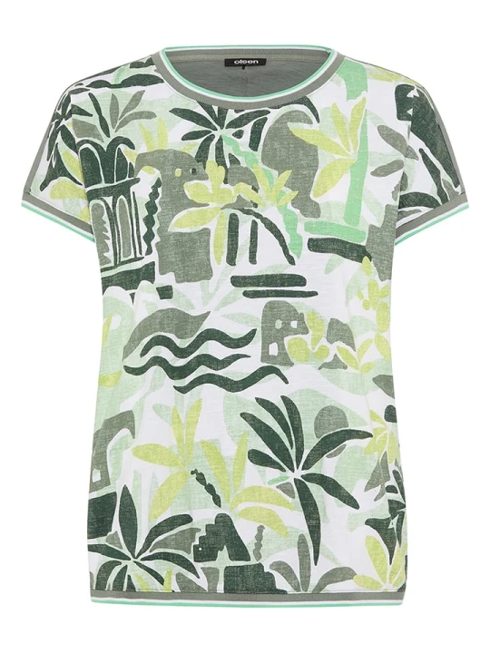 Zdjęcie produktu Olsen Koszulka w kolorze khaki rozmiar: 42