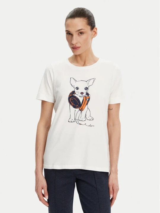 Zdjęcie produktu Olsen T-Shirt 11105029 Biały Slim Fit