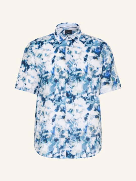 Zdjęcie produktu Olymp Koszula Z Krótkim Rękawem Casual Regular Fit blau