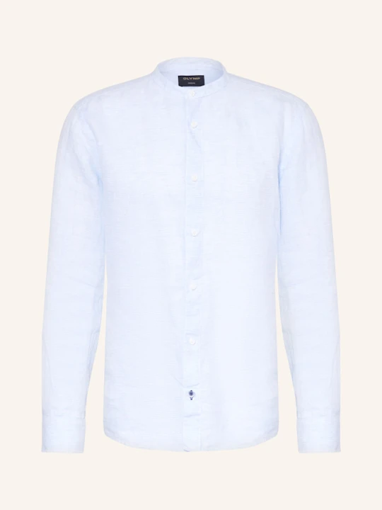 Zdjęcie produktu Olymp Koszula Z Lnu Casual Regular Fit Ze Stójką blau