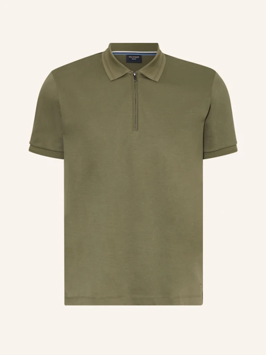 Zdjęcie produktu Olymp Koszulka Polo Z Dżerseju Casual Comfort Fit gruen OLIWKOWY