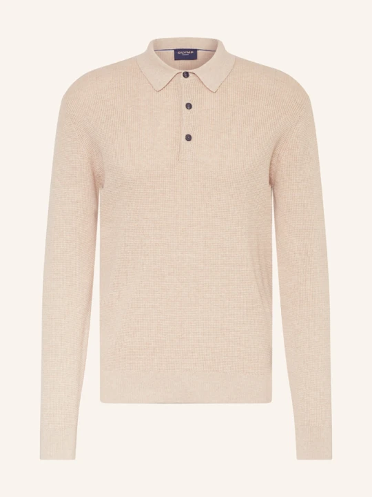 Zdjęcie produktu Olymp Koszulka Polo Z Dzianiny beige