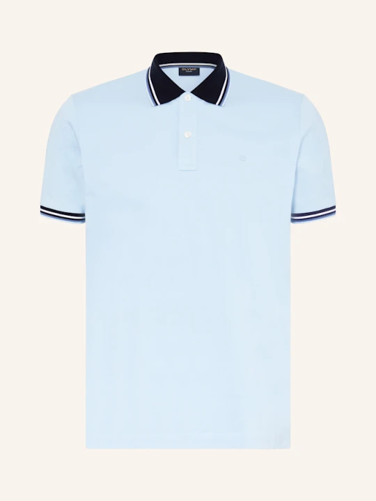 Zdjęcie produktu Olymp Koszulka Polo Z Piki Casual Fit blau JASNONIEBIESKI