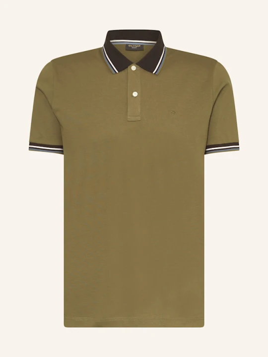 Zdjęcie produktu Olymp Koszulka Polo Z Piki Casual Fit gruen OLIWKOWY