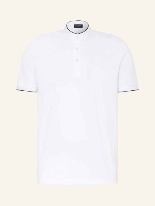 Zdjęcie produktu Olymp Koszulka Polo Z Pikowanym Wzorem Casual Regular Fit weiss