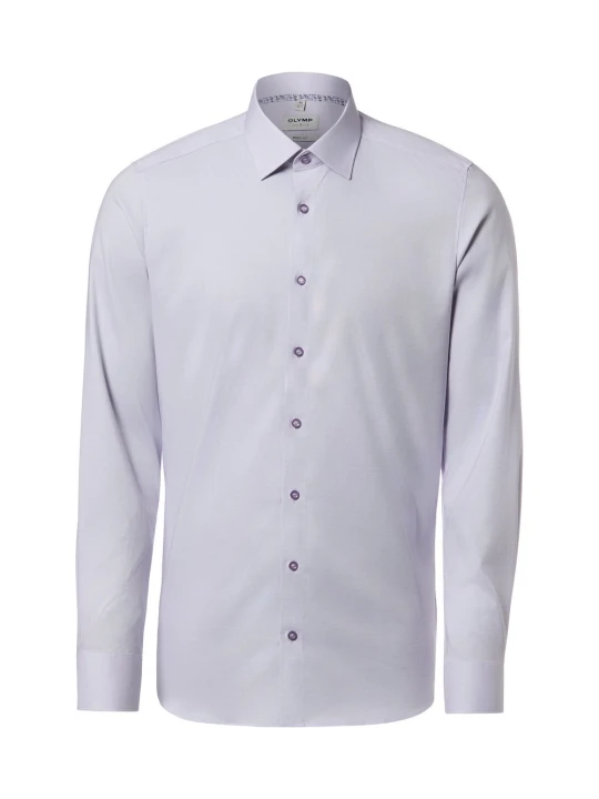 Zdjęcie produktu Olymp Level Five koszula biznesowa Mężczyźni Slim Fit Bawełna lila