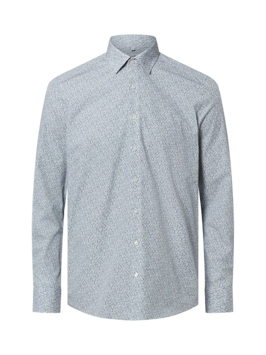 Zdjęcie produktu Olymp Level Five Koszula łatwa w prasowaniu Mężczyźni Slim Fit Bawełna niebieski|zielony