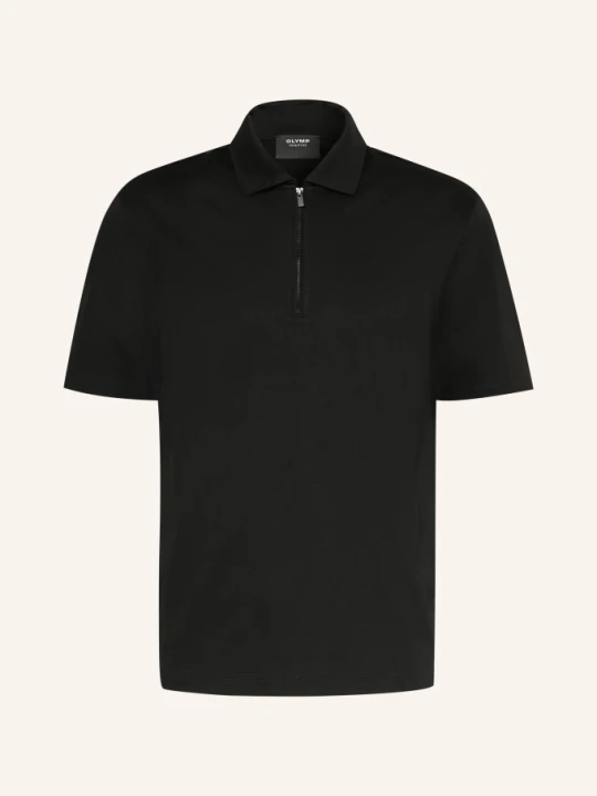Zdjęcie produktu Olymp Signature Dzianinowa Koszulka Polo schwarz CZARNY
