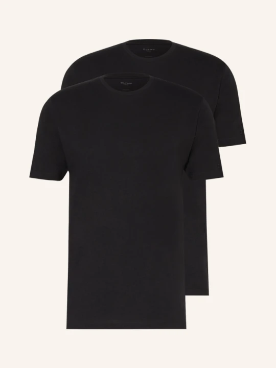 Zdjęcie produktu Olymp T-Shirt, 2 Szt. schwarz CZARNY