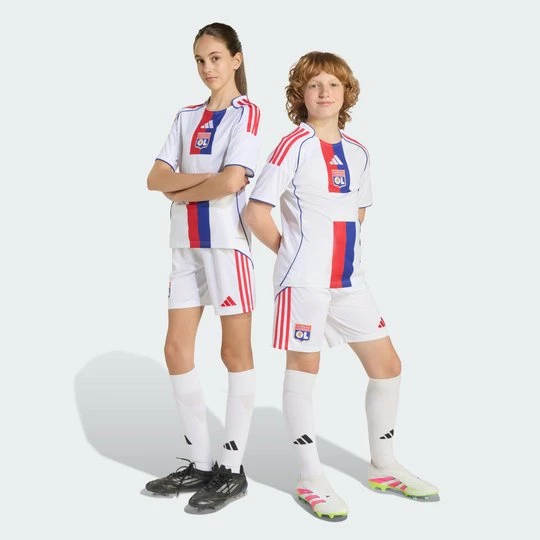 Zdjęcie produktu Olympique Lyonnais 25/26 Home Shorts Kids Adidas biały