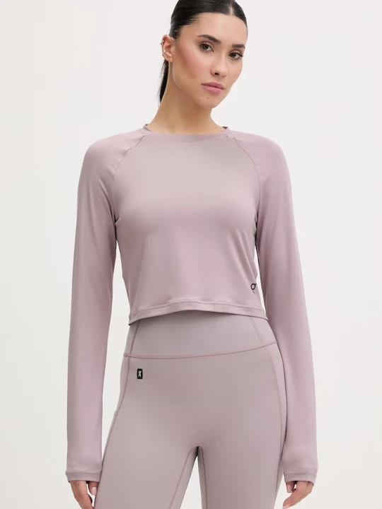 Zdjęcie produktu On longsleeve do jogi damski Studio fioletowy