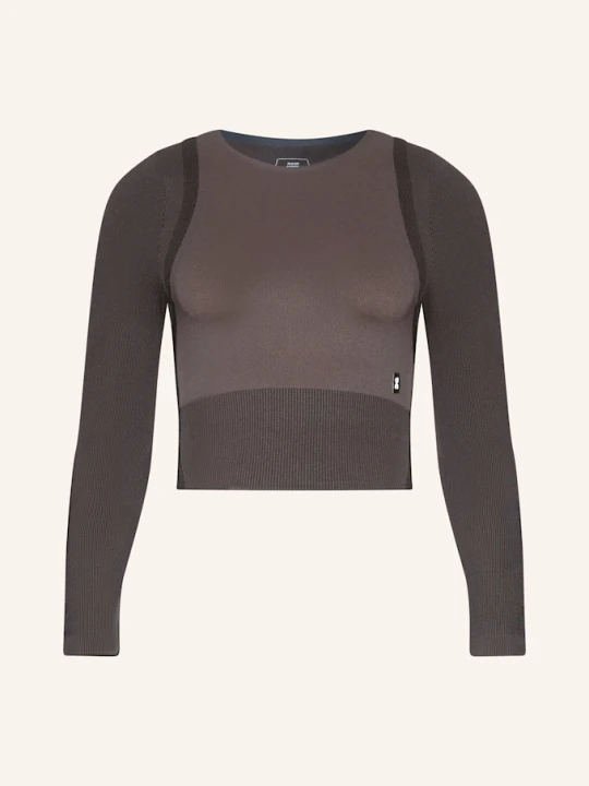 Zdjęcie produktu On Krótka Koszulka Z Długim Rękawem Studio Knit braun CIEMNOBRĄZOWY