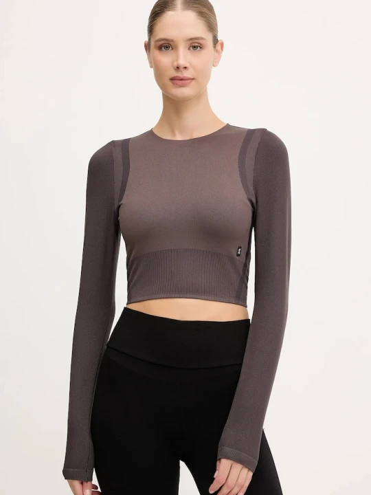 Zdjęcie produktu On longsleeve do jogi Studio brązowy
