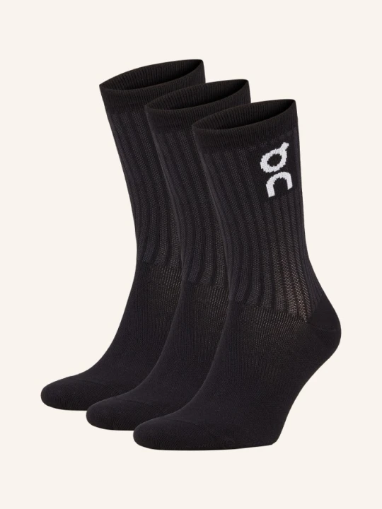 Zdjęcie produktu On Skarpety Logo, 3 Pary schwarz 01719 BLACK
