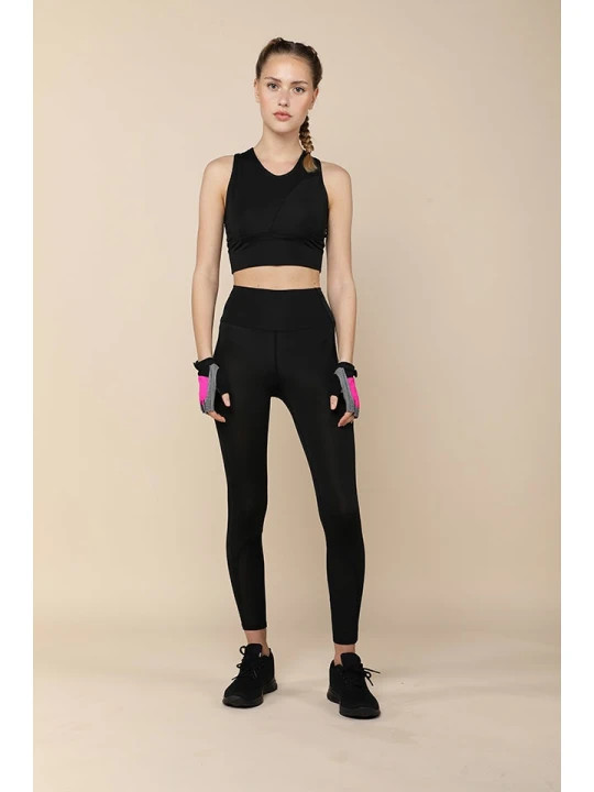 Zdjęcie produktu Onamaste Legginsy sportowe w kolorze czarnym rozmiar: S/M
