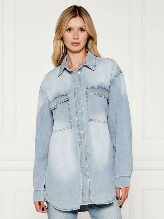 Zdjęcie produktu One Teaspoon Jeansowa koszula Essential | Oversize fit błękitny