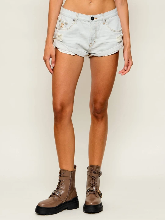 Zdjęcie produktu One Teaspoon Jeansowe szorty Bandits | Regular Fit | low waist błękitny
