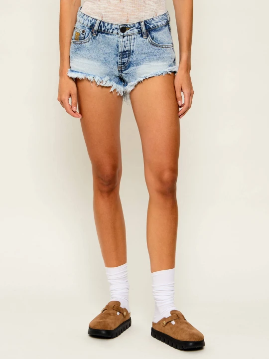 Zdjęcie produktu One Teaspoon Jeansowe szorty Bonitas | Regular Fit | low waist niebieski